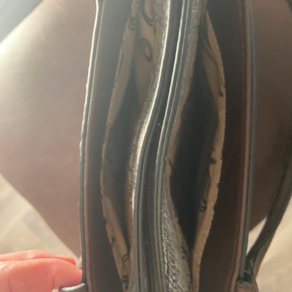 BLUSH Studded Reptile Detail Satchel - Picture 6 of 8